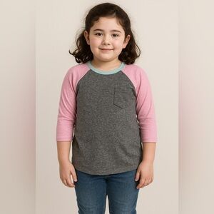 Xersion Girl Extra Large Gray and Pink Shirt